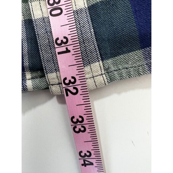 Cabela's Long Sleeve Checkered Button Down Shirt. Blue, Red, Green. Size XL - Picture 8 of 9